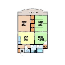 道ノ尾駅 徒歩35分 4階の物件間取画像